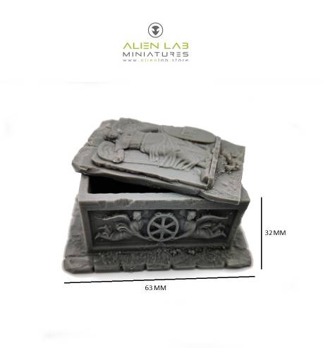 SARCOPHAGUS - D&D Wargaming Terrain, Scatter Scenery for Tabletop RPGs, Dungeons and Dragons Miniatures, Terrain Accessories