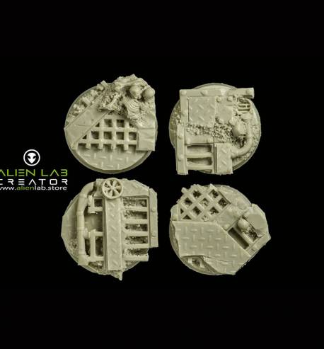 Ruins SF 32mm round bases for miniatures - ideal for Tabletop RPGs & Fantasy Games