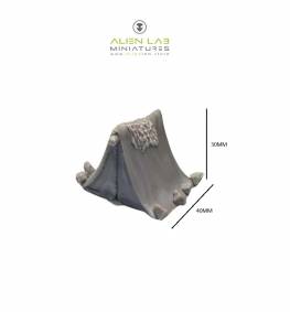 Tent for Tabletop Games - Scatter Terrain for D&D, Wargaming Accessories, Miniatures Landscape, Dungeons and Dragons