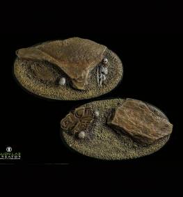 Dune oval bases 90mm for Miniatures - Ideal for Tabletop RPGs & Fantasy Games