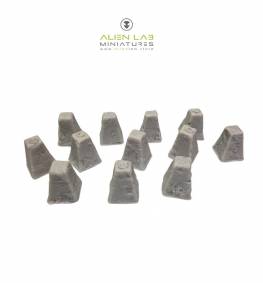 Dragons teeth #2 for Tabletop Games - Scatter Terrain for D&D, Wargaming Accessories, Miniatures Landscape, Dungeons and Dragons