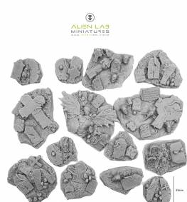 Graveyard Basing Kit – Accessories for Tabletop Game Scenery & Terrain Crafting