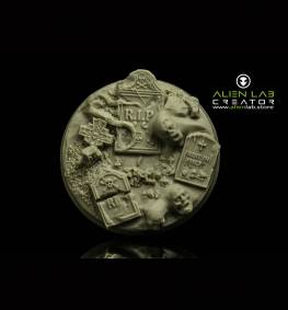 Graveyard 50mm round bases for miniatures - ideal for Tabletop RPGs & Fantasy Games