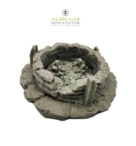 Well Alien Lab Resin Terrain: Perfect for Tabletop Gaming Miniatures