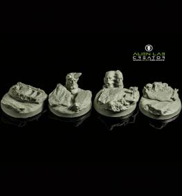 Inferno 32mm round bases for miniatures - ideal for Tabletop RPGs & Fantasy Games