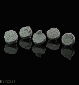 Hell 25mm round bases for Miniatures - Ideal for Tabletop RPGs & Fantasy Games