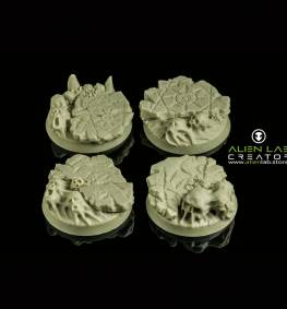 Hell 32mm Round Bases for Miniature Gaming - Ideal for RPG and Fantasy Tabletop Gaming