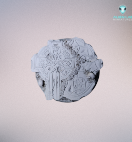 Temple ruins 50mm round bases for Miniatures - Ideal for Tabletop RPGs & Fantasy Games
