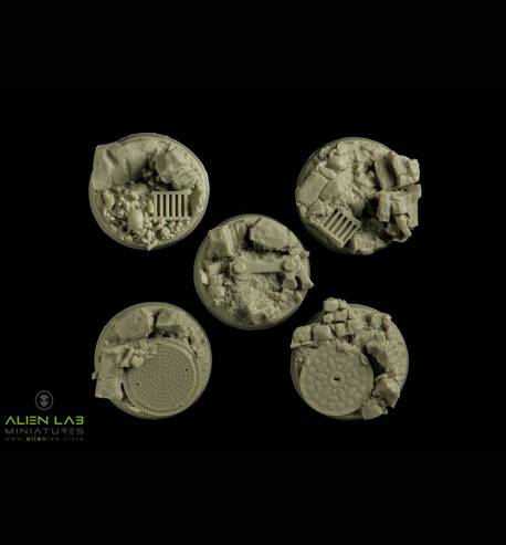 URBAN RUBBLE ROUND BASES 25MM