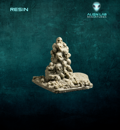 Pile of skulls Alien Lab Universal Resin Terrain Elements for Tabletop Miniature Wargaming