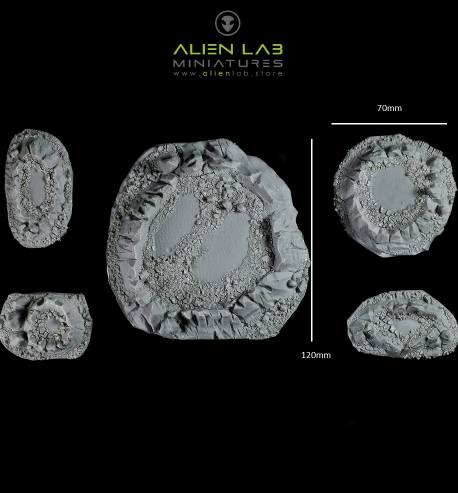 Volcanic set Alien Lab's Resin Terrain: Perfect for Tabletop Gaming Miniatures
