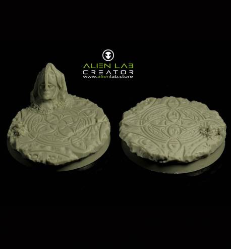 SF Elven 40mm Round Bases for Miniatures - Ideal for Tabletop RPGs & Fantasy Games