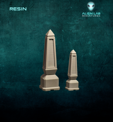 Obelisk #1 Alien Lab's Resin Terrain: Perfect for Tabletop Gaming Miniatures