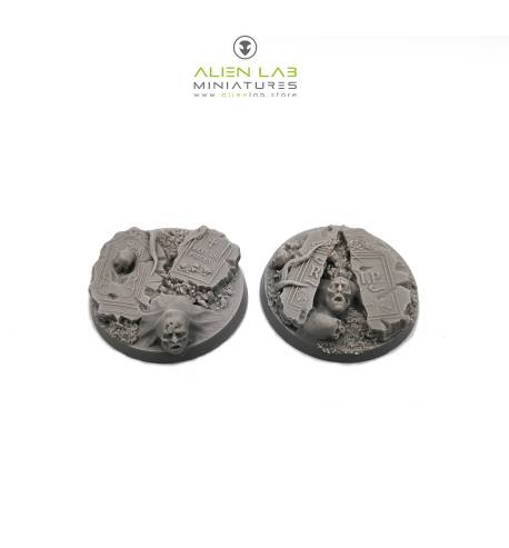 Graveyard 40mm round bases for miniatures - ideal for Tabletop RPGs & Fantasy Games