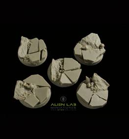 Northern Land 25mm Round Bases for Miniatures - Ideal for Tabletop RPGs & Fantasy Games