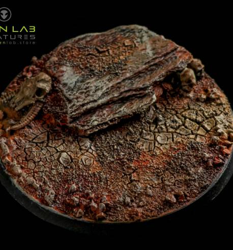 Wasteland 60mm Round Bases for Miniatures - Ideal for Tabletop RPGs & Fantasy Games