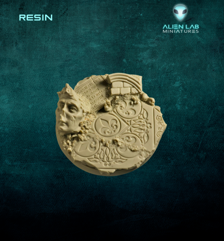 Temple ruins 60mm round bases for Miniatures - Ideal for Tabletop RPGs & Fantasy Games