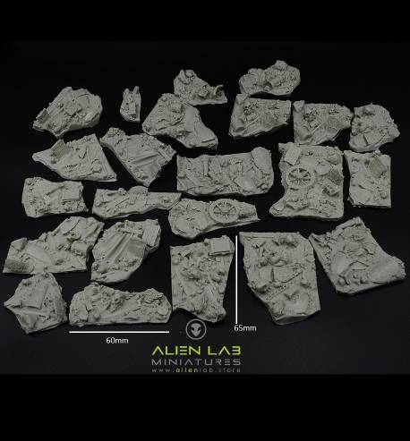 Battlefield plates basing – Accessories for Tabletop Game Scenery & Terrain Crafting