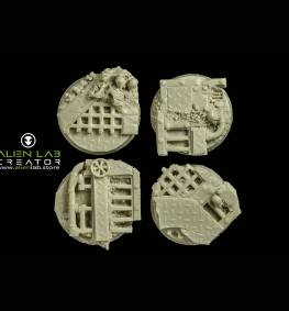 Ruins SF 32mm round bases for miniatures - ideal for Tabletop RPGs & Fantasy Games