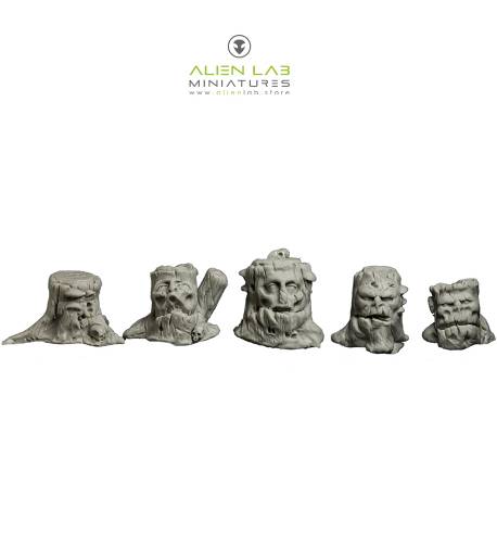 Haunted tree stumps - Accessories for Tabletop Game Scenery & Terrain Crafting